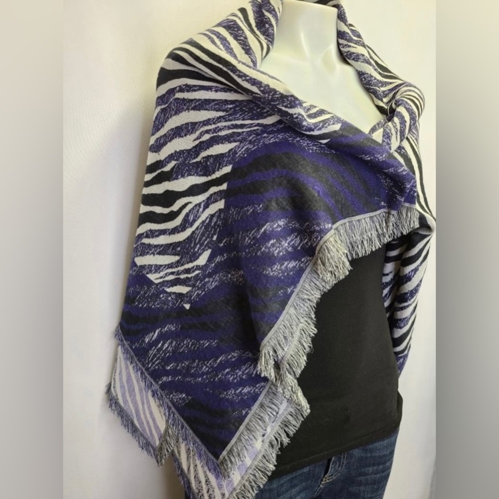 Sandro Paris Wrap Scarf Shawl Zebra